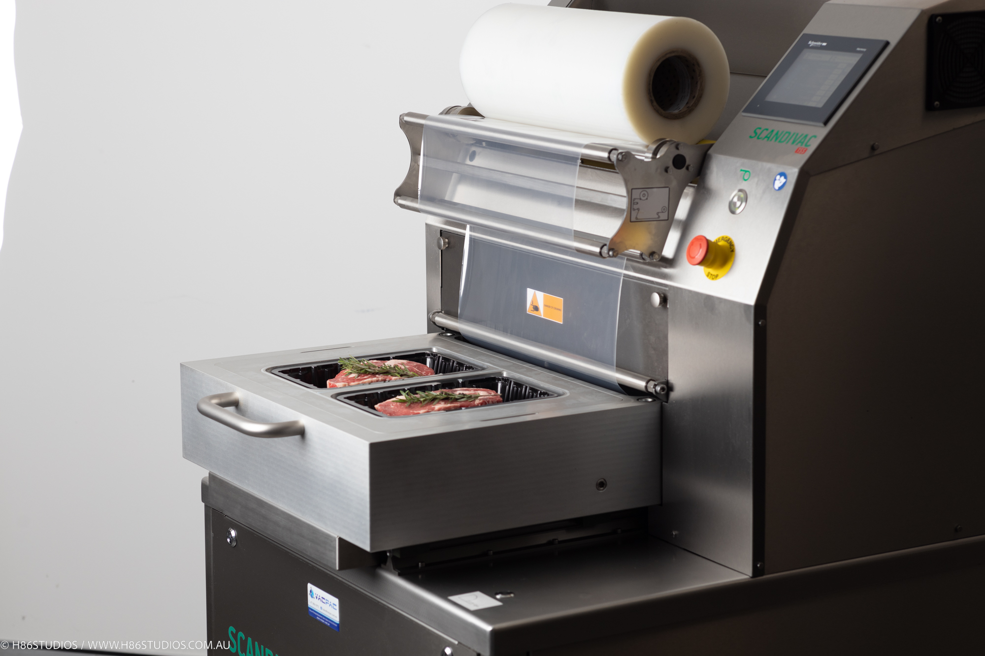 A Scandivac vacuum packaging machine.